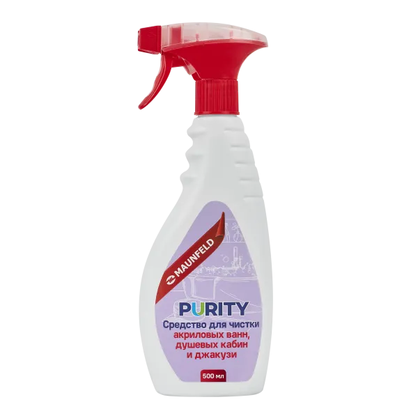 Средство для чистки акриловых ванн, душевых кабин и джакузи Maunfeld Purity 500мл MAC500SD Средство для чистки акриловых ванн, душевых кабин и джакузи Maunfeld Purity 500мл MAC500SD