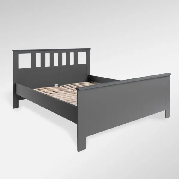 2.08.04.070.4 САГА кровать двойная 160х200 серая 2.08.04.070.4 САГА кровать двойная 160х200 серая