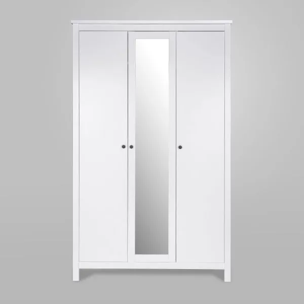 2.08.01.040.1 САГА шкаф 3 двери с зеркалом белый 2.08.01.040.1 САГА шкаф 3 двери с зеркалом белый