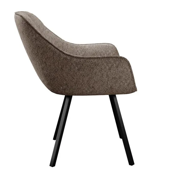 Стул DikLine 252 М поворотный, NS05 CAPPUCCINO, ножки черные