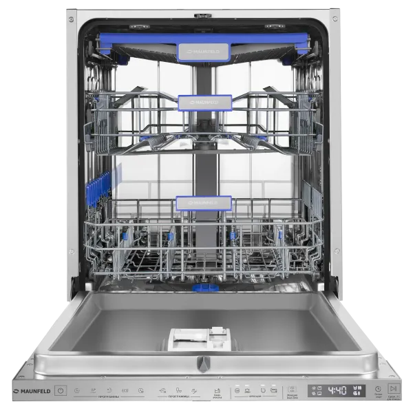 Посудомоечная машина с проекцией таймера на пол и автооткрыванием MAUNFELD MLP60330T Smart Beam Inverter Нержавеющая сталь Посудомоечная машина с проекцией таймера на пол и автооткрыванием MAUNFELD MLP60330T Smart Beam Inverter Нержавеющая сталь