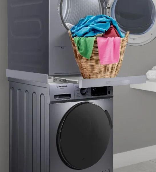 Соединительный элемент с выдвижной полочкой MAUNFELD WM Серебристый Соединительный элемент с выдвижной полочкой MAUNFELD WM Серебристый