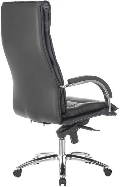 Кресло руководителя Бюрократ T-9927SL черный кожа крестов. металл хром