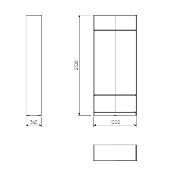 2.06.07.260.1 МАКС стеллаж 100х36х233 белый 2.06.07.260.1 МАКС стеллаж 100х36х233 белый
