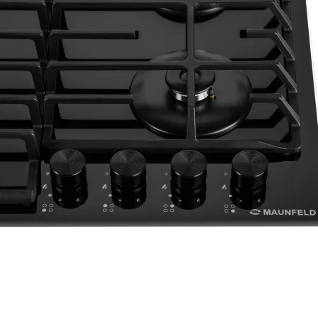 Газовая варочная панель MAUNFELD EGHG.64.63C Черный/черная фурнитура