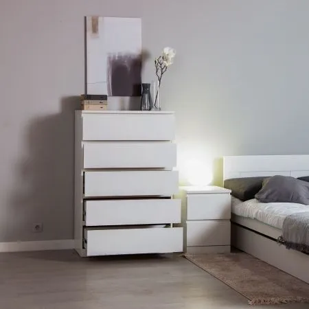 S00951 Варма 5 комод 80х123х40, белый