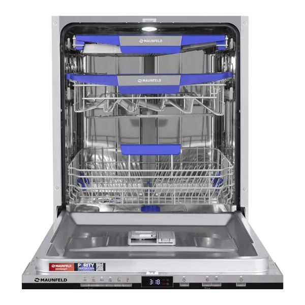 Посудомоечная машина с авто-открыванием MAUNFELD MLP60230 Light Beam Inverter Wi-Fi Нержавеющая сталь Посудомоечная машина с авто-открыванием MAUNFELD MLP60230 Light Beam Inverter Wi-Fi Нержавеющая сталь
