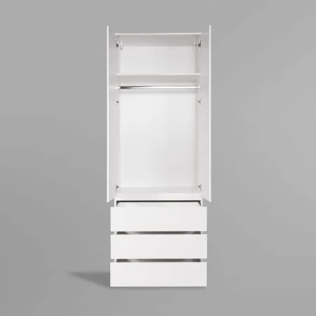 S01187 Варма Стор 80 шкаф распашной 222х80х57, белый