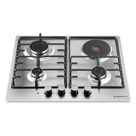 Комбинированная варочная панель MAUNFELD EEHS.64.3CS/KG Нержавеющая сталь Комбинированная варочная панель MAUNFELD EEHS.64.3CS/KG Нержавеющая сталь