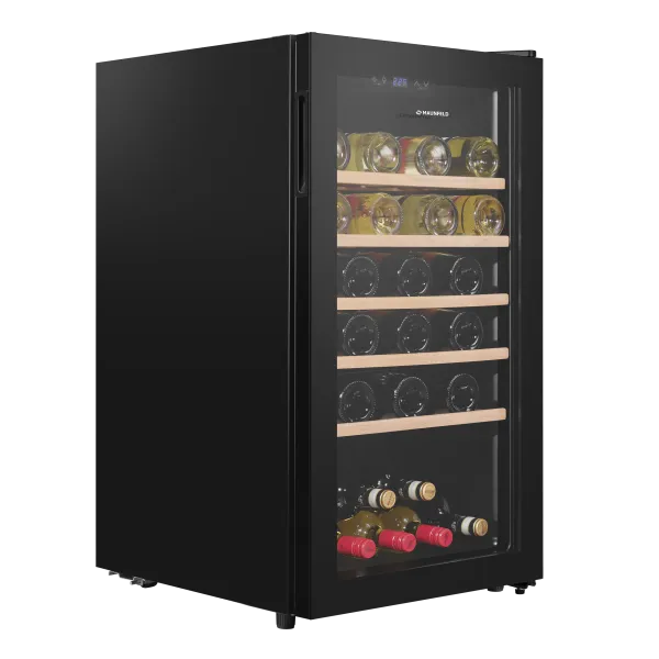 Винный шкаф MAUNFELD MFWC-124S56 Черный Винный шкаф MAUNFELD MFWC-124S56 Черный