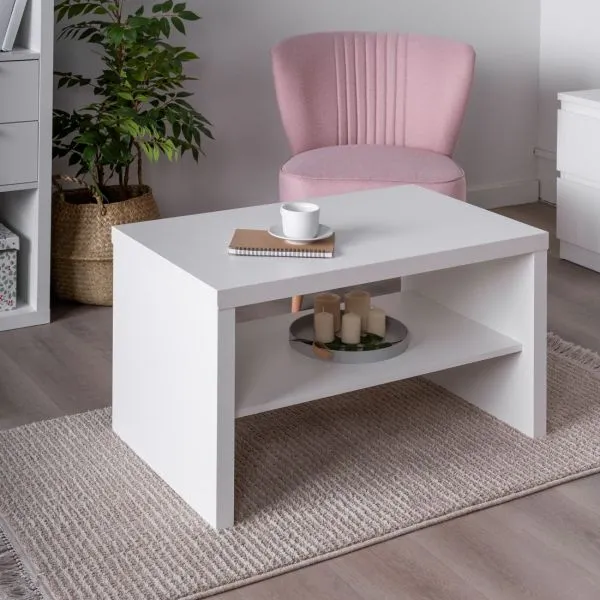 S00135 Энкель 82С журнальный cтол 82x50x45, белый