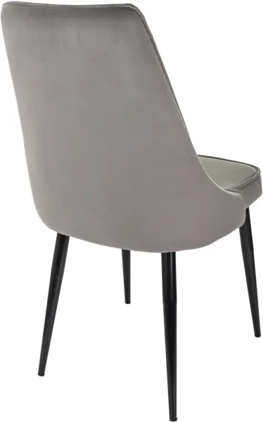 Стул для дома Бюрократ CH-K4 т.серый Holland 18 металл черный на ножках (CH-K4_1/HL18)