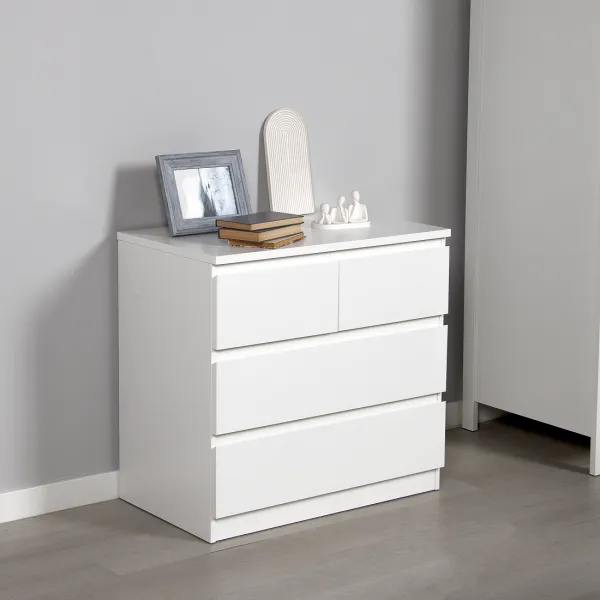 2.05.02.050.1 МАЛЬТА комод 2+2 ящика 80х76 белый RU 2.05.02.050.1 МАЛЬТА комод 2+2 ящика 80х76 белый RU