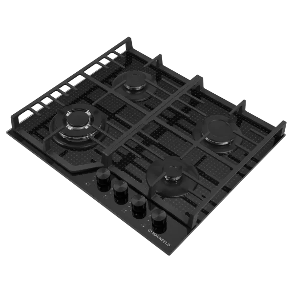 Газовая варочная панель MAUNFELD EGHG.64.73C Черный/черная фурнитура