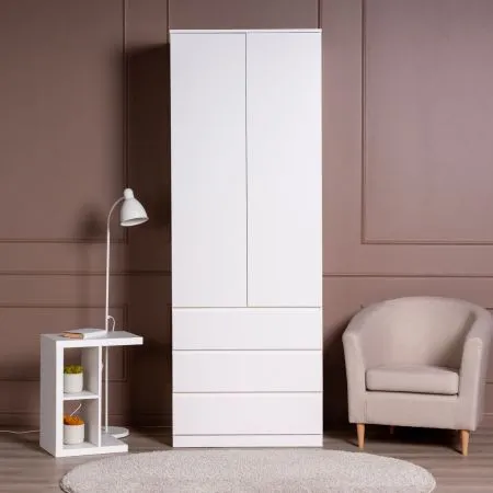 S01187 Варма Стор 80 шкаф распашной 222х80х57, белый