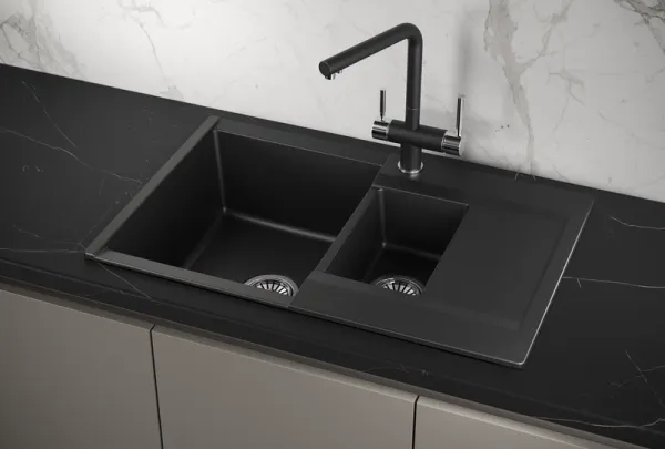 ES-7808, ТУРМАЛИН, кухонная мойка, кварц, ESTETICA ES-7808, ТУРМАЛИН, кухонная мойка, кварц, ESTETICA