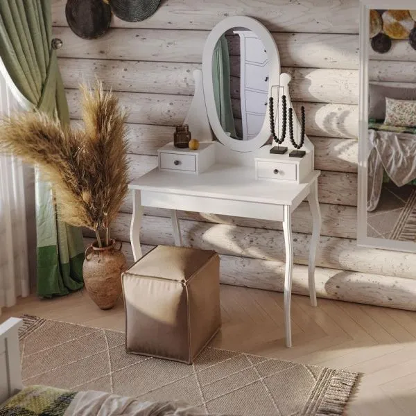 Стол туалетный 95 «Кантри» арт.410525002300 /Белый лак/