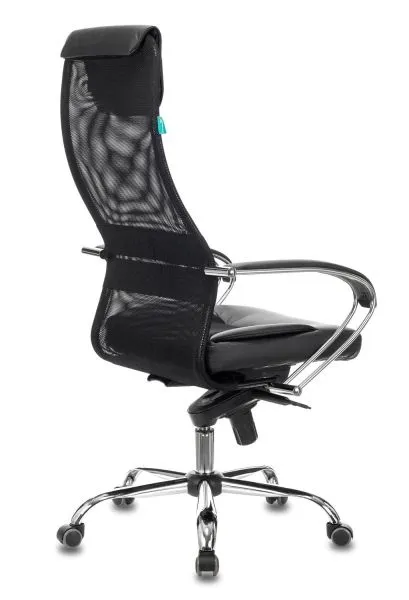 Кресло руководителя Бюрократ CH-609SL черный TW-01 TW-11 экокожа/сетка с подголов. крестов. металл хром Кресло руководителя Бюрократ CH-609SL черный TW-01 TW-11 экокожа/сетка с подголов. крестов. металл хром
