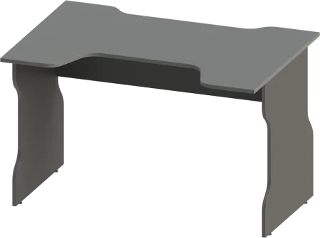 S00555 ВАРДИГ К1 стол компьютерный 120x75x82, антрацит/серебристый