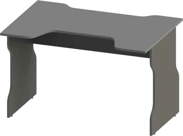 S00555 ВАРДИГ К1 стол компьютерный 120x75x82, антрацит/серебристый