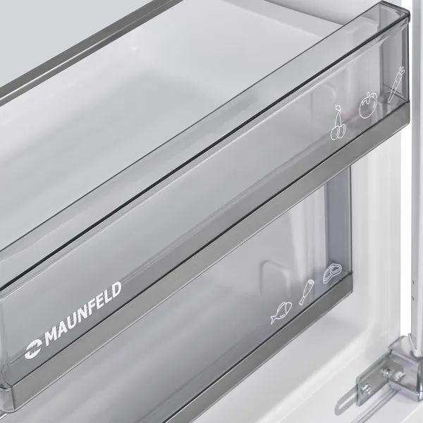 Встраиваемый холодильник с инвертором MAUNFELD MBL177SWGR Inverter Белый Встраиваемый холодильник с инвертором MAUNFELD MBL177SWGR Inverter Белый