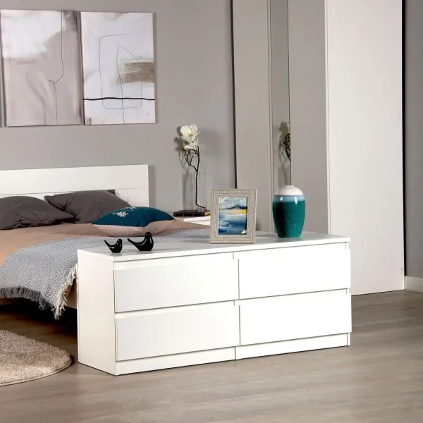 2.03.03.100.1 КАСТОР тумба 4 ящика RU белая 2.03.03.100.1 КАСТОР тумба 4 ящика RU белая