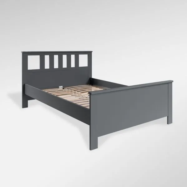 2.08.04.060.4 САГА кровать двойная 140х200 серая 2.08.04.060.4 САГА кровать двойная 140х200 серая