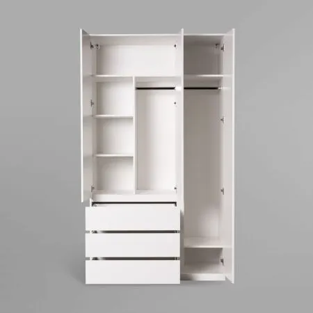 S01200 Варма Стор 123 шкаф распашной 222х123х57, белый