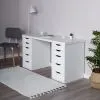 S00470 Ингар 2/55 стол письменный 140x75x55, белый