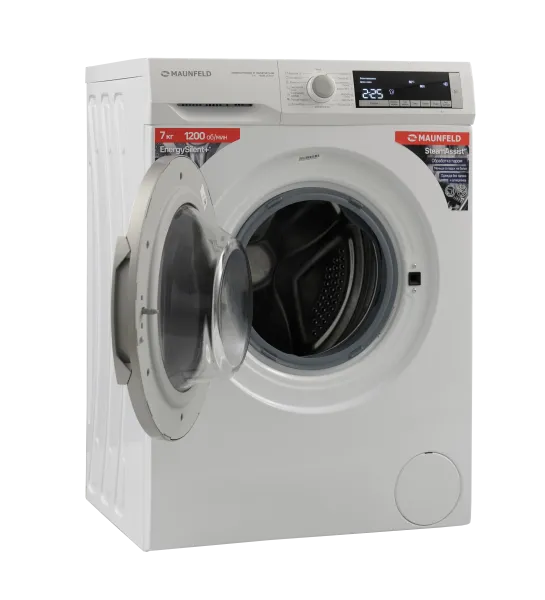 Стиральная машина с инвертором и паром MAUNFELD MFWM127WH200 ST INVERTER SLIM Белый