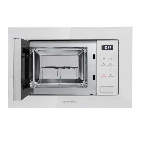 Микроволновая печь встраиваемая MAUNFELD MBMO820SG10 Белый Микроволновая печь встраиваемая MAUNFELD MBMO820SG10 Белый