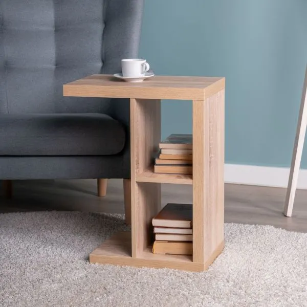 S00845 Энкель Т приставной стол 47х60х30, дуб беленый