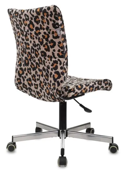 Кресло Бюрократ CH-330M леопардовый Italia LEO крестов. металл черный