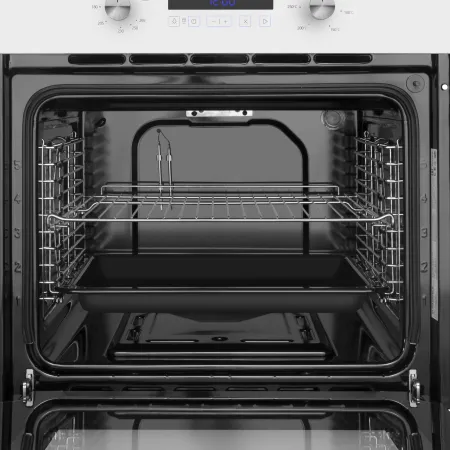 Шкаф духовой газовый с электрическим грилем MAUNFELD MOGM703W Белый