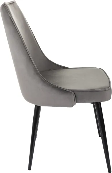 Стул для дома Бюрократ CH-K4 т.серый Holland 18 металл черный на ножках (CH-K4_1/HL18)