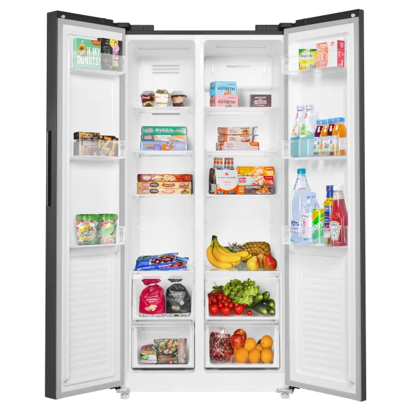 Холодильник с инвертором MAUNFELD MFF177NFSE Темная нержавеющая сталь