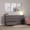 S01088 Варма 6Д комод 160х77х40, серый