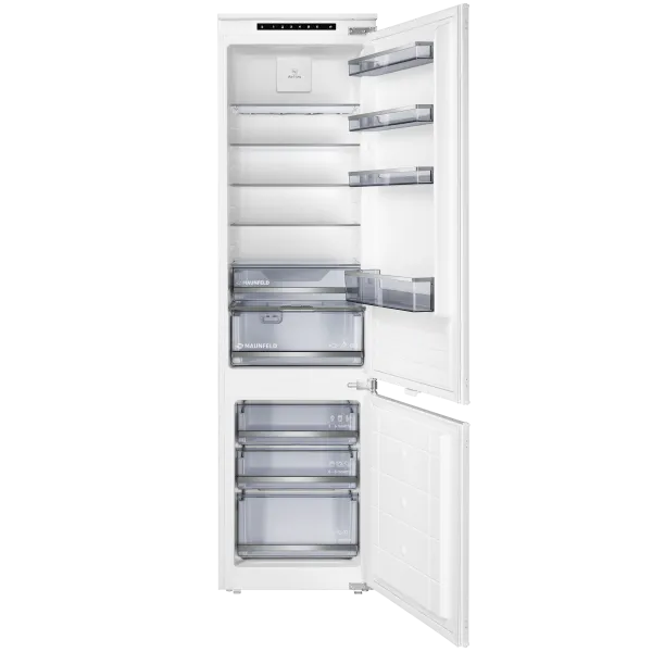 Встраиваемый холодильник LOW FROST с инвертором MAUNFELD MBF193SLFWGR Inverter Белый