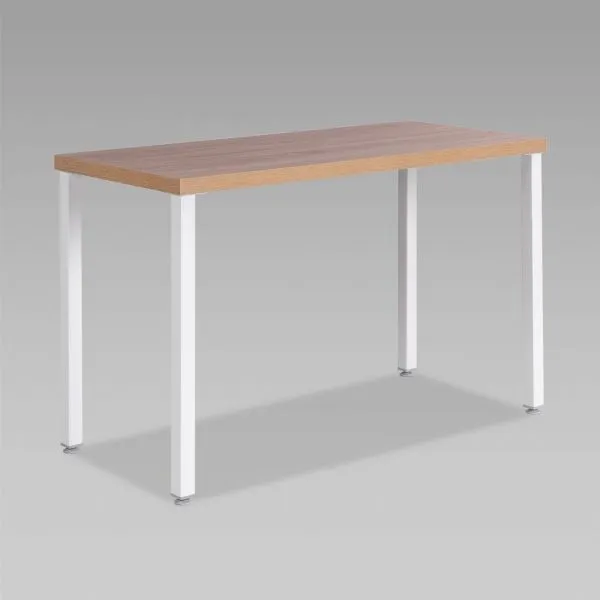 S00890 Ингар 1/ТТ стол письменный 120x75x55, дуб беленый/белый