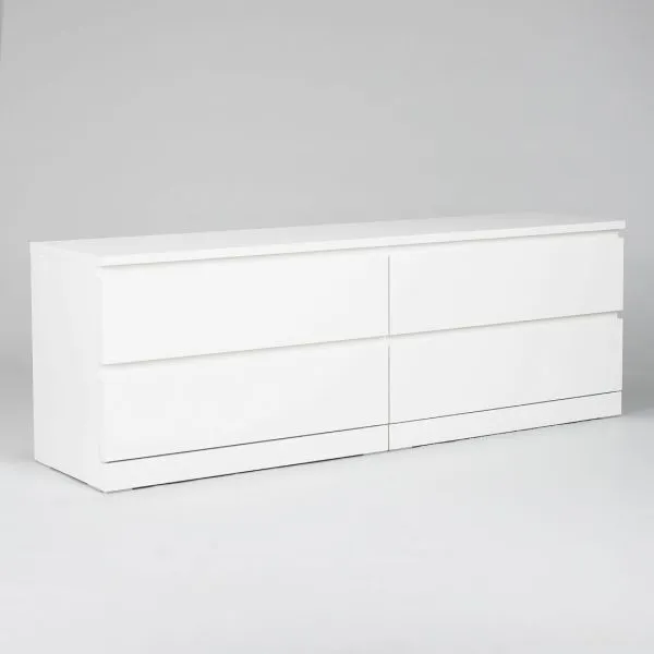 S00265 Варма 4Д комод 160х54х40, белый