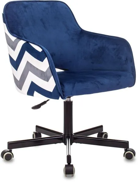 Кресло Бюрократ CH-380M сапфировый Italia 17 зигзаг крестов. металл