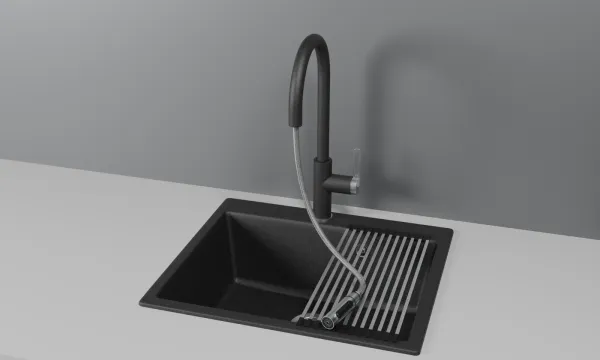 GR-8168, ЧЕРНЫЙ, СМЕСИТЕЛЬ КУХОННЫЙ С ВЫДВИЖНЫМ ИЗЛИВОМ GR-8168, ЧЕРНЫЙ, СМЕСИТЕЛЬ КУХОННЫЙ С ВЫДВИЖНЫМ ИЗЛИВОМ