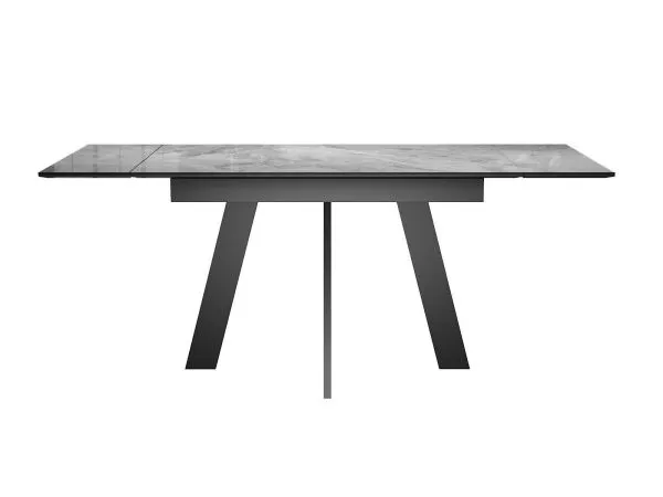 Стол DikLine DKM140 Керамика Italian Grey (глянец серый)/подстолье черное
