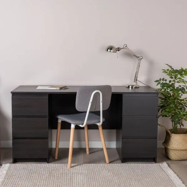 2.03.06.040.5 КАСТОР стол письменный 6 ящиков 151х65 RU Дуб Венге 2.03.06.040.5 КАСТОР стол письменный 6 ящиков 151х65 RU Дуб Венге