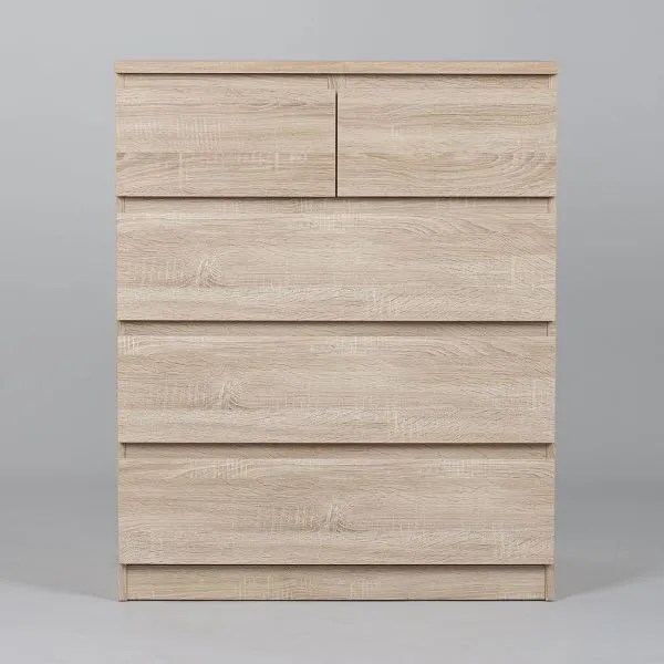 2.05.02.080.3 МАЛЬТА комод 3+2 ящика 80х99 сонома RU 2.05.02.080.3 МАЛЬТА комод 3+2 ящика 80х99 сонома RU