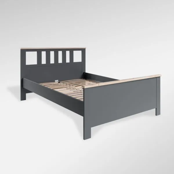 2.08.04.060.15 САГА кровать двойная 140х200 серая/ясень 2.08.04.060.15 САГА кровать двойная 140х200 серая/ясень