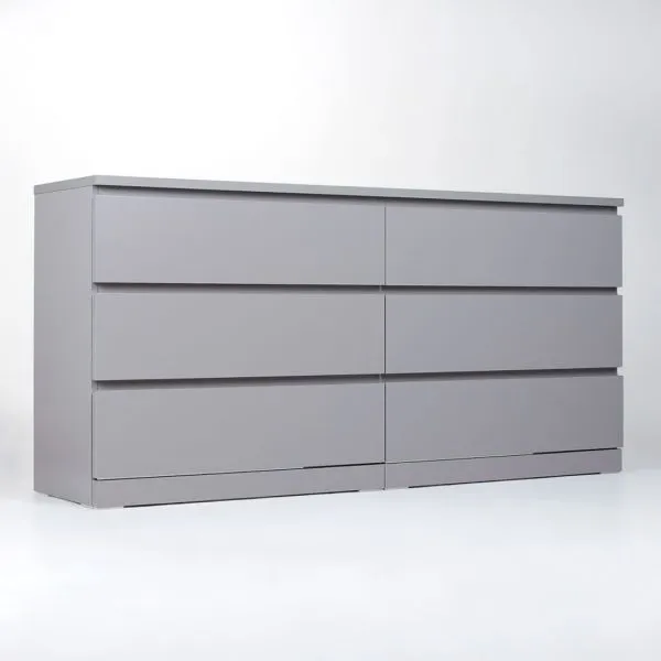 S01088 Варма 6Д комод 160х77х40, серый