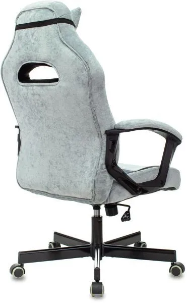 Кресло игровое Zombie VIKING 6 KNIGHT Fabric голубой с подголов. крестов. металл Кресло игровое Zombie VIKING 6 KNIGHT Fabric голубой с подголов. крестов. металл