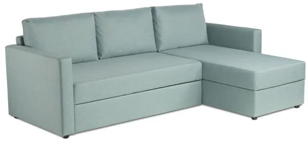 Диван трехместный с угловой секцией Вало КП Twist 15 (mint-grey) SA