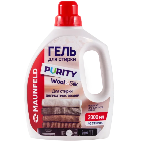Гель для стирки Maunfeld Purity Wool&Silk 2000мл MWL2000PD Белый Гель для стирки Maunfeld Purity Wool&Silk 2000мл MWL2000PD Белый